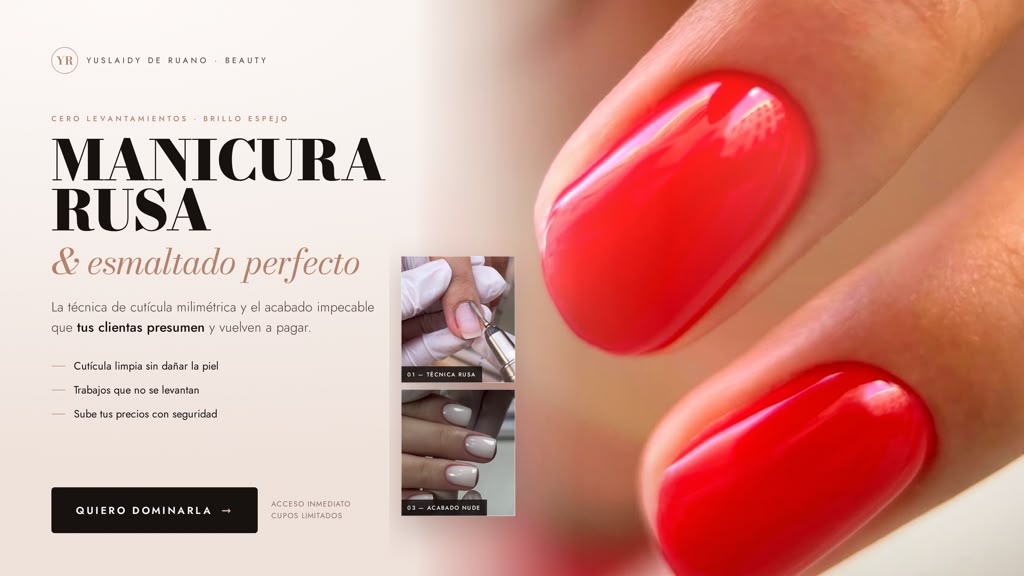 Taller Manicura Rusa y esmaltado perfecto/ Maestra Ana